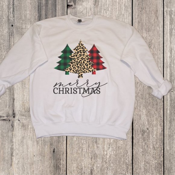 Merry Christmas Tree Sweatshirt - Picture 2 of 4